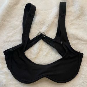 Black bikini top